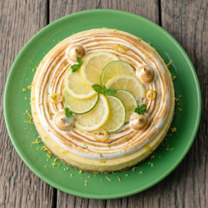 Cheesecake citron citron vert meringué - l'unité de 10 parts
