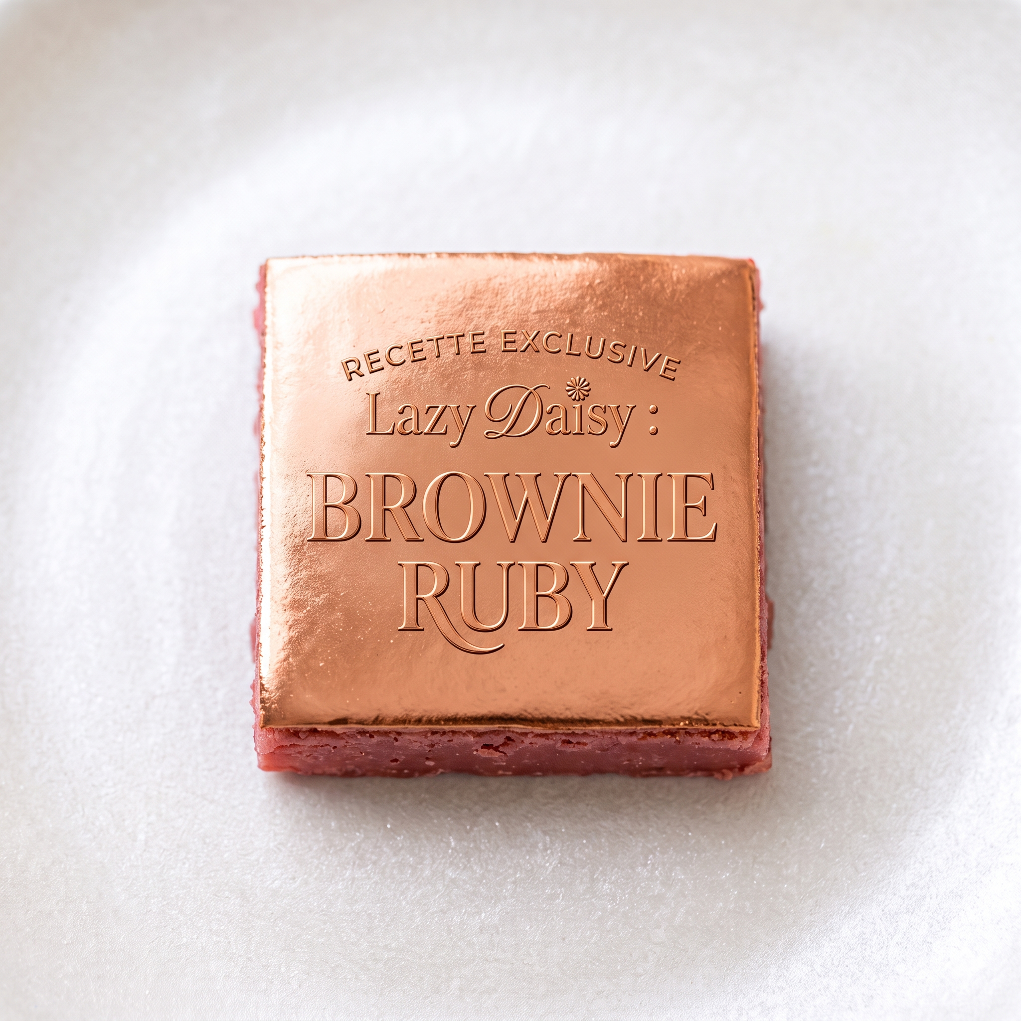 Brownie Ruby - Le lot de 10 en 6x6cm