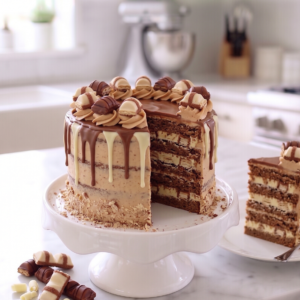 Layer cake - Kinder bueno et kinder bueno white - La pièce de 20 parts minimum